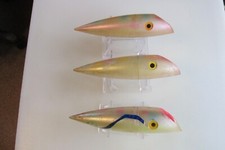 Lot 107 Set Of Three Luhr Jensen J-Plug Bodies ONLY 4 3/4" Poor/Fair Condition