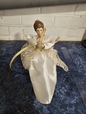 Lady In White Dress, Top Of Tree Decoration, 27cm Tall