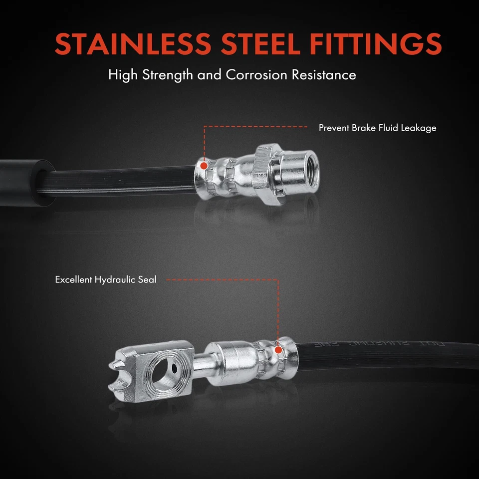 2 peças mangueira hidráulica de freio traseira LH e RH para Land Rover Range Rover 2003 2004 2005 - Imagem 4 de 4