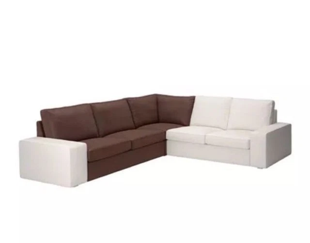 Ikea Kivik Corner section sofa REPLACEMENT COVER Only Borred dark