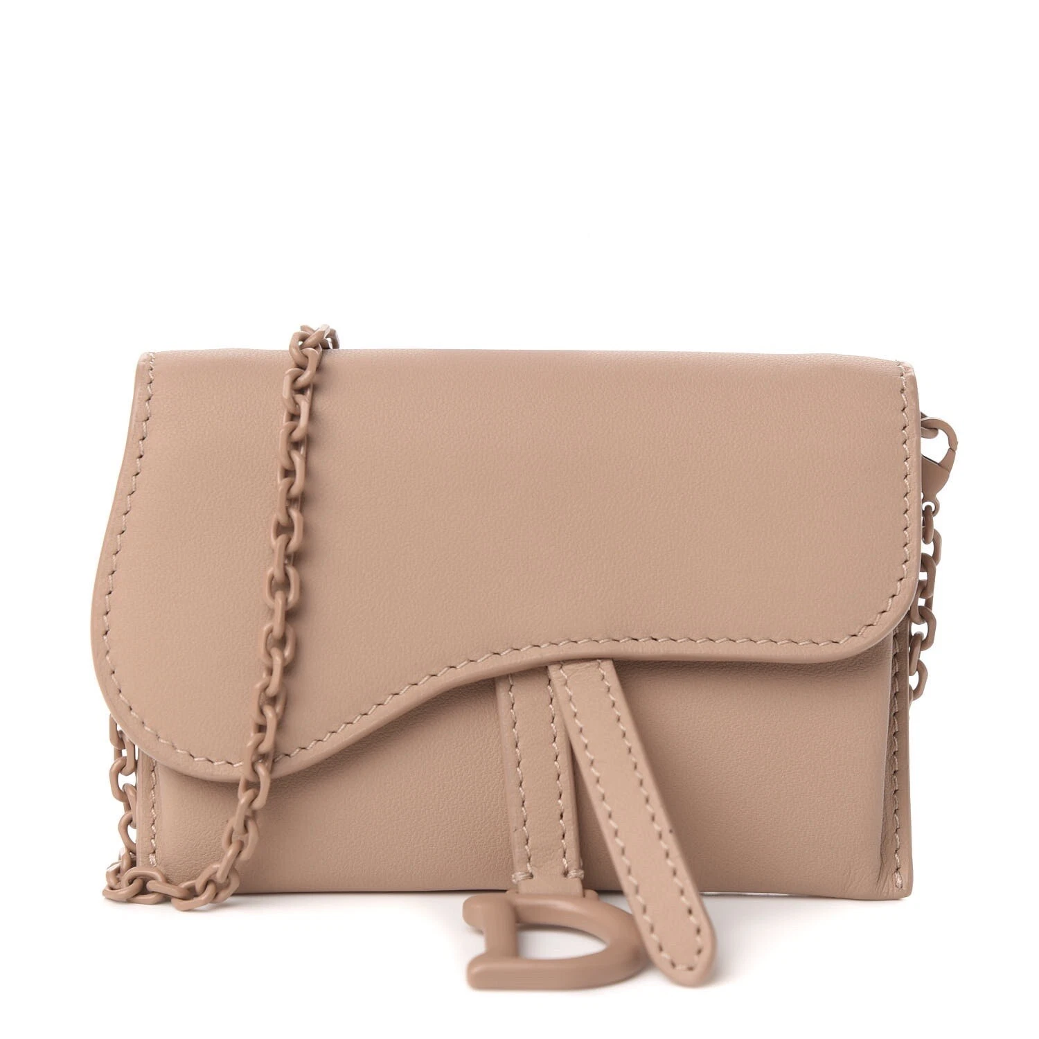 Dior Nano Selle Pochette Ceinture Chaîne Portefeuille Podre Nu