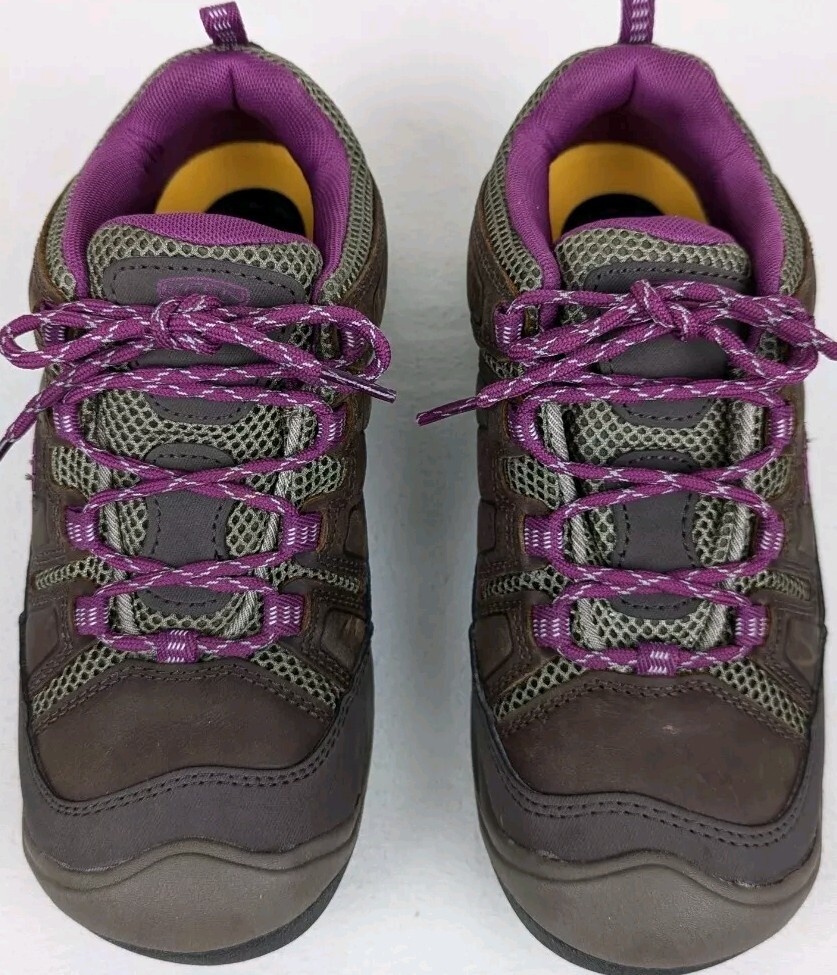 Scarpe da trekking KEEN Circadia da donna taglia 7 5 W marrone tacco blocco LuftCore