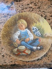 Little Boy Blue" Plate Second issue In the Mother Goose by John McClelland 1980