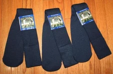 3x Men's SOCCER Socks NAVY BLUE Hole in None Brand European Style *2G