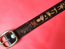 CASE Tractor Top Grain Cowhide LEATHER BELT Buckle -NEW