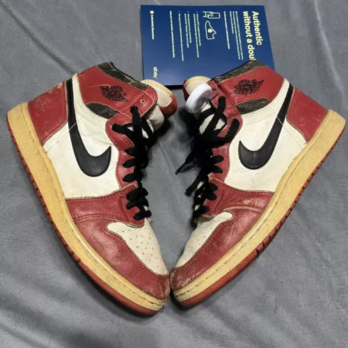 Nike Air Jordan 1 Chicago 1985 Original Sz 8.5 White Black Red OG BY SEND OFFERS