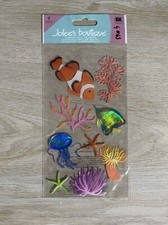 Jolee's Sea Anemone Scrapbooking Stickers Ocean Life Clown Fish Coral Jellyfish