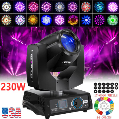 230W 7R Gobo LED Moving Head Light Beam Sharpy Stage Lighting Strobe DJ Show DMX