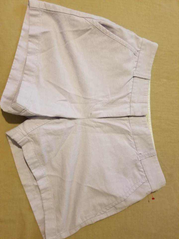 Mujer J. Pantalones Cortos Crew Caqui 2 Algodón Púrpura Chino Elástico Foto 2 de 4