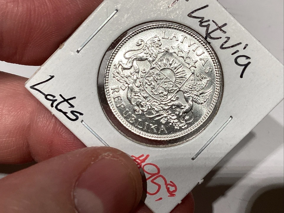 latvia 1 lats 1924 BU - Image 3 of 4