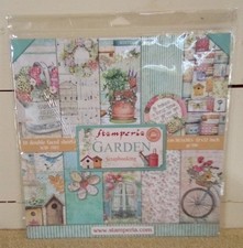 Stamperia Garden Scrapbooking 10 Double Faced Sheets 12 X 12 Paper