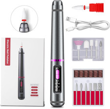 Fresa per Unghie Professionale,Lima per Unghie Elettrica 12 in 1 Senza Fili ,Con