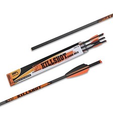ASODROCK Crossbow Bolts 20 Inch 400 Grain Carbon Crossbow Arrows .003, Pack of 6