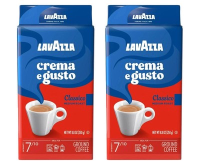 (2 pack) Lavazza Crema e Gusto Ground Coffee, Medium Roast, Arabica and Robusta