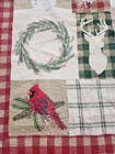 ST.NICHOLAS SQUARE HANDMADE CHRISTMAS QUILT  92X88 INCHES SNOWMEN XMAS TREES DEE — photo 8
