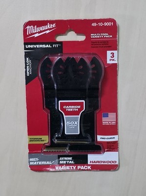 3 tlg Sägeblätter Titan Bi-Metall Multitool Multifunktionswerkzeug Holz Metall