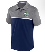 Notre Dame Fighting Irish Fanatics Polo - Navy/Heather Gray Men s Small