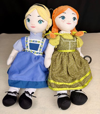 Disney Frozen RARE Anna  Elsa Plush Dolls Set of 2, 16  Broadway Musical 2013 