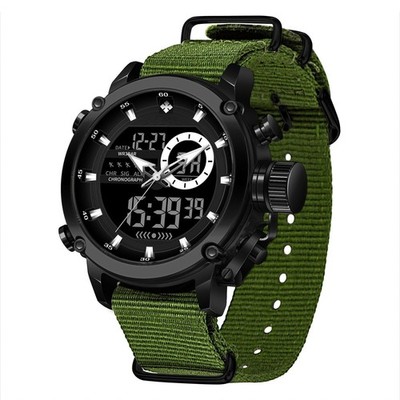 Herren Armbanduhr Alarm Sportuhr Datum 3ATM Wasserdicht Taucher Uhren Chronograp