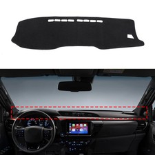 Alfombrilla de tablero negra para Toyota Hilux 2016-2024