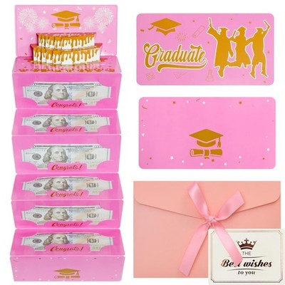 2026 Graduation Gift Money Holder 3D Cake Pink Graduation Party Decoration