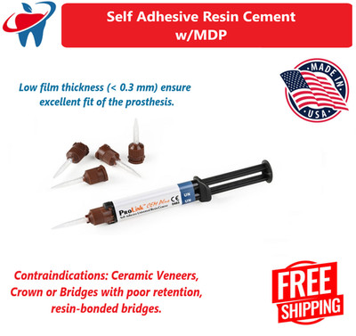 Dental Universal Self Adhesive Permanent Resin Cement w/MDP Automix Syr. 5gm.