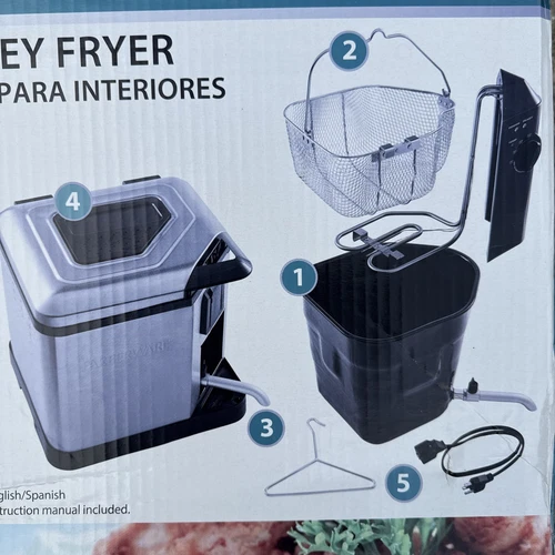 Faberware Indoor Electric Turkey Fryer Boiler 14lb Model #201626 Deep Fryer Xl