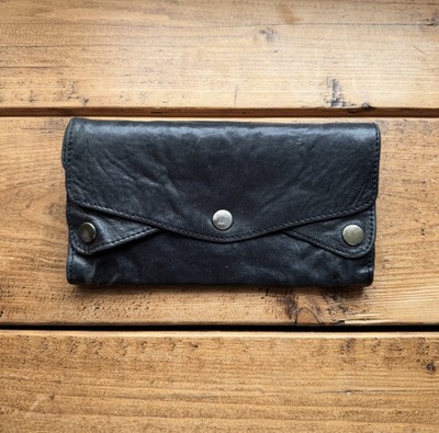 AllSaints Ladies Vintage STIGMA Leather Purse Brown All Saints Wallet Womens