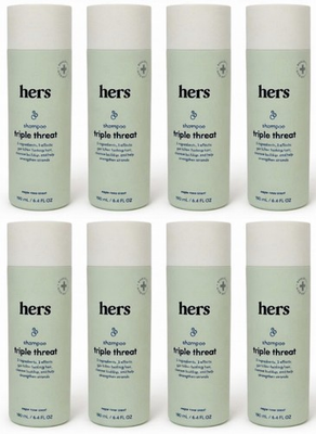#ad Pack Of 8 Hers Triple Threat Shampoo Napa Rose Scent 6.4 oz Bottles $24.95