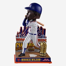 NY Mets Mookie Wilson1986 WS Champions Bobblehead NIB 8