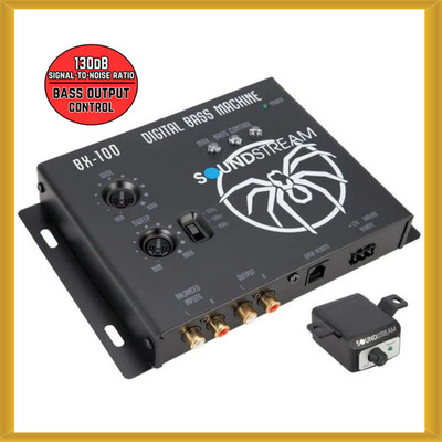 Soundstream BX-10 D Signal Enhancer Car Audio Bass Processor with Remote Control