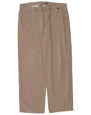 Asics Herren Straight Chino Hose IT 54 2XL W36 L30 Beige Baumwolle DX25