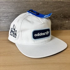 Adidas Hat Cap Snapback White Golf Quail Hollow PGA Championship Tour Patch NWT