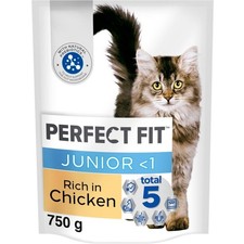 3kg Perfect Fit Advanced Nutrition Kitten Complete Dry Cat Food Chicken (4x750g) 6.49 per kilo