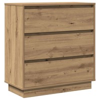 Nachttisch Artisan-Eiche Massivholz 71X34,5X75 Cm Beistelltisch