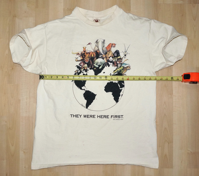 92' Vintage Human-i-tees THEY WERE HERE FIRST Organic Cotton T
