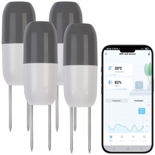 Royal Gardineer 4er-Set Smarter WLAN-Bodenfeu...