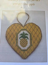 Patricia Sone Needlepoint Handpainted Pineapple with Stitch Guide
