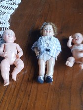 Lot de 3 baigneurs poupons bébés anciens en celluloïd