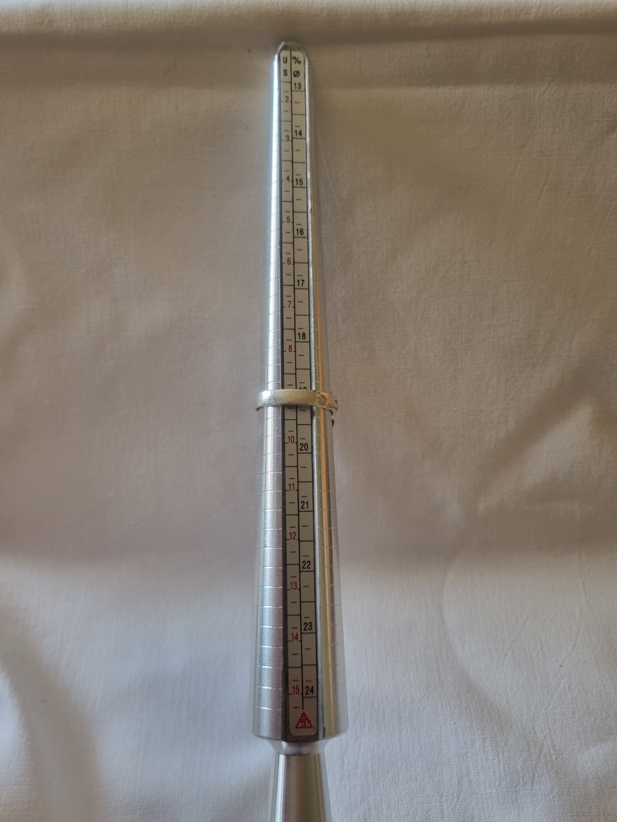 Solid Silver Ring with Amber, Size 60 Circumferen… - image 5