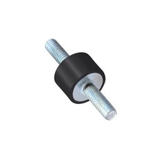 15 x 10mm Rubber Mounts with M5 x 12mm Studs Pump Vibration Isolators 8pcs