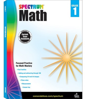 Spectrum 1st Grade Math Workbook, Addition, Subtraction, Place Value, Compos...