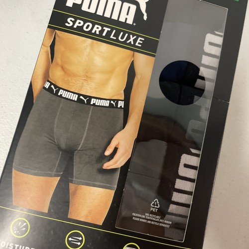 5 Pack PUMA Mens Sport Luxe Performance Boxer Brief LARGE Wicking Microfiber NEW - Picture 3 of 8