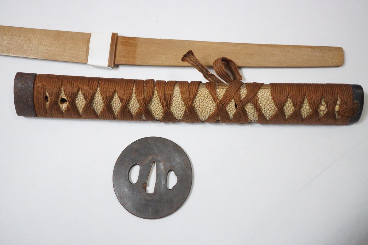 沙耶 SSP Japanese Katana Sword Parts Saya Tsuka Tsuka Antique Original from