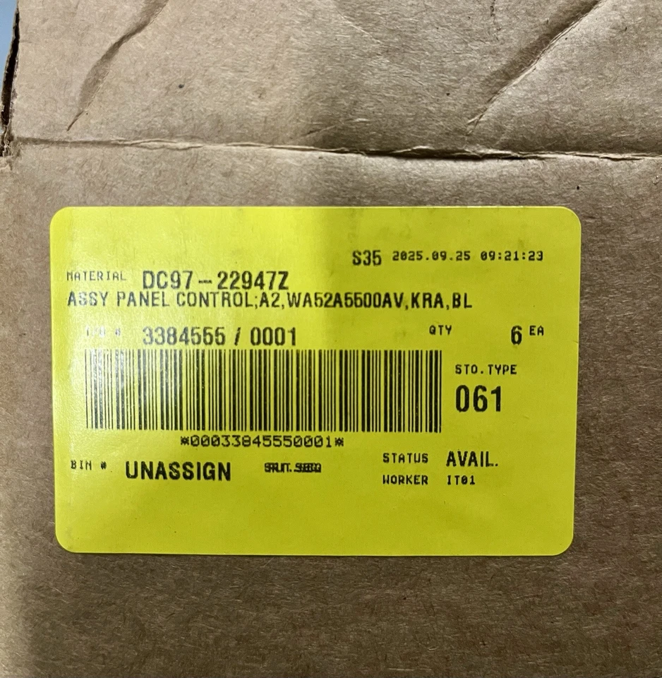 DC97-22947Z SAMSUNG PANEL DE CONTROL CONJUNTO FABRICANTE DE EQUIPOS ORIGINALES PIEZA USADA Foto 3 de 3