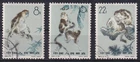 PRC 1963 Gold Blunt Noses Mi. No. 741-743 A Stamped # S60
