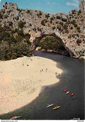 07 - Ardèche - Gorges de l'Ardèche - Le Pont d'Arc - Canoe Kayak - CPM - See Sc
