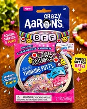 Crazy Aaron s BFF Putty 2.1oz 60g Sensory Putty w/ 2 Friendship Charms NEW
