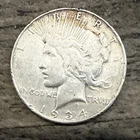 1934 D Peace Silver Dollar US Coin $1 Denver Mint Circulated Vintage