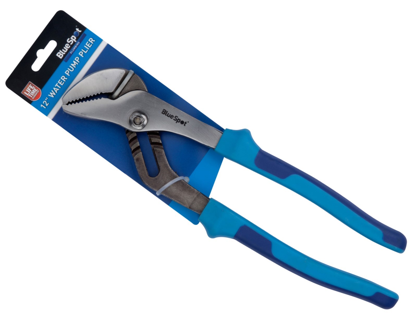 Bluespot 300mm Plumbers Waterpump Pipe Wrench Pliers Grips Jaw Water Pump 12""
